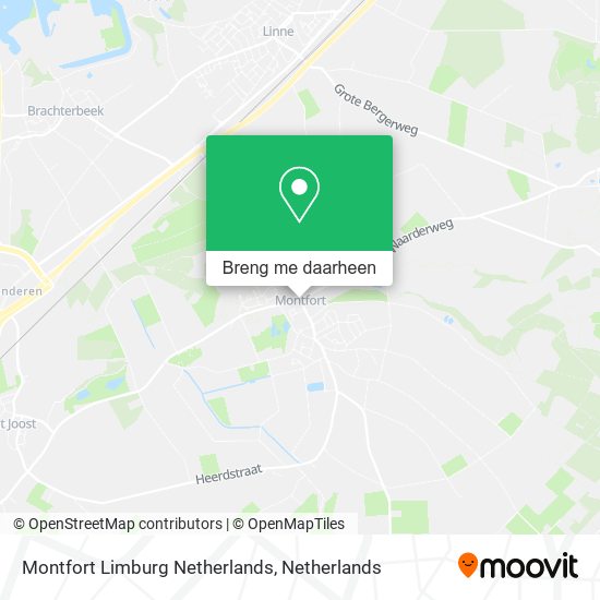 Montfort Limburg Netherlands kaart