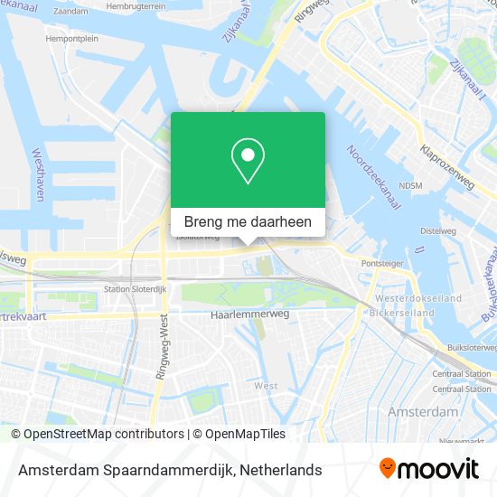 Amsterdam Spaarndammerdijk kaart