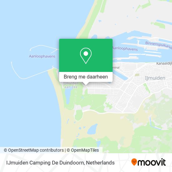 IJmuiden Camping De Duindoorn kaart