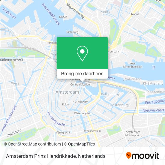 Amsterdam Prins Hendrikkade kaart