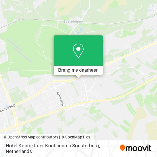 Hotel Kontakt der Kontinenten Soesterberg kaart