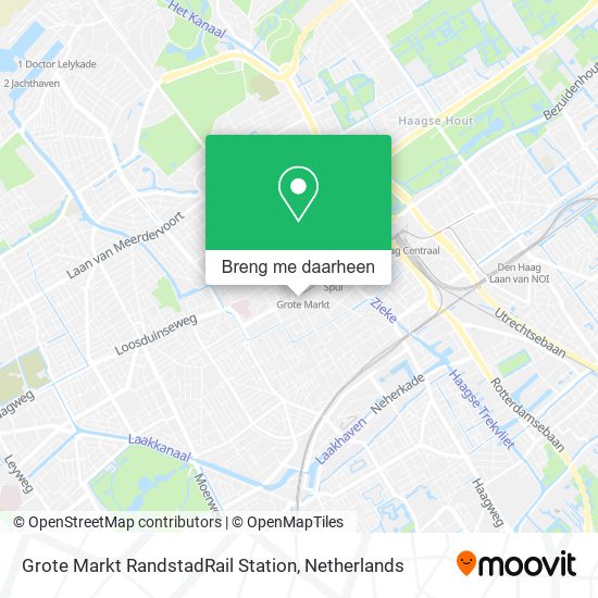 Grote Markt RandstadRail Station kaart