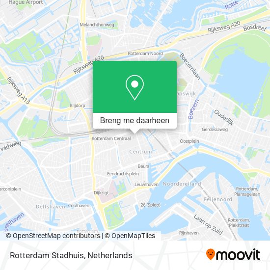 Rotterdam Stadhuis kaart