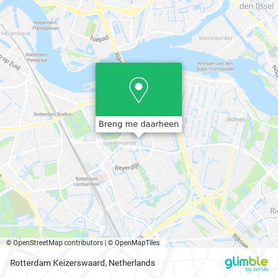 Rotterdam Keizerswaard kaart