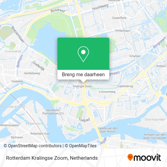 Rotterdam Kralingse Zoom kaart