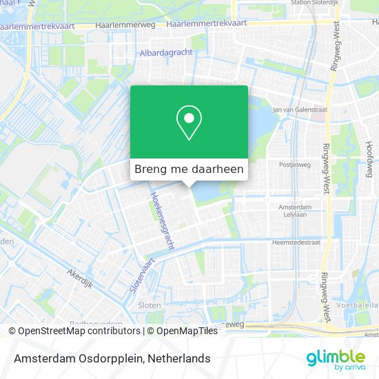 Amsterdam Osdorpplein kaart