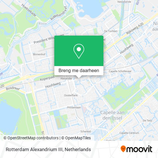 Rotterdam Alexandrium III kaart