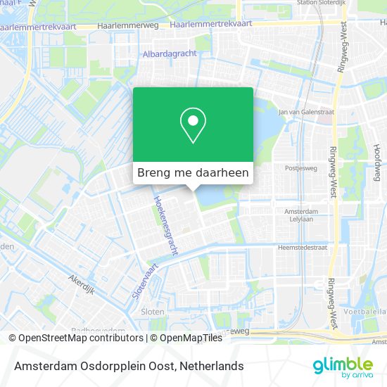 Amsterdam Osdorpplein Oost kaart