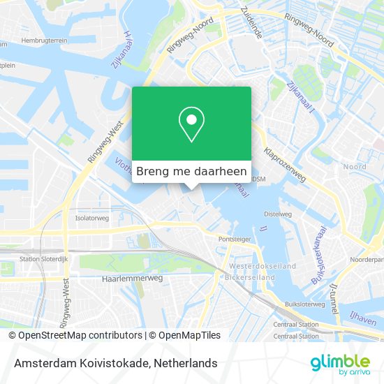 Amsterdam Koivistokade kaart