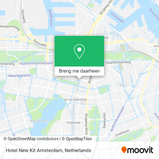 Hotel New Kit Amsterdam kaart