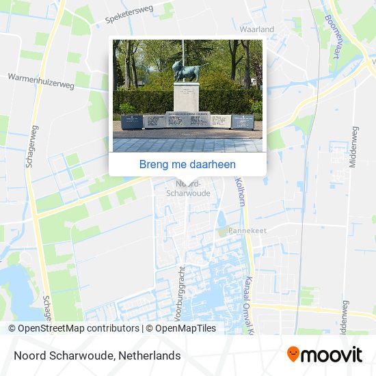 Noord Scharwoude kaart