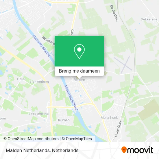 Malden Netherlands kaart