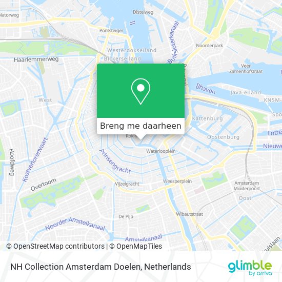 NH Collection Amsterdam Doelen kaart