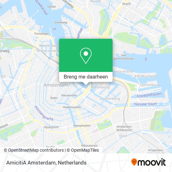 AmicitiA Amsterdam kaart