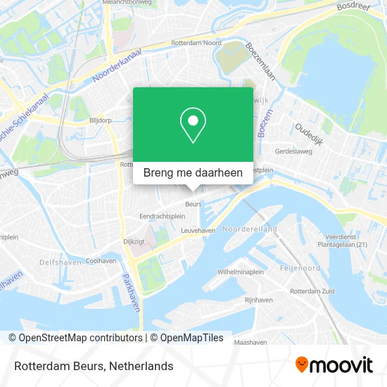 Rotterdam Beurs kaart