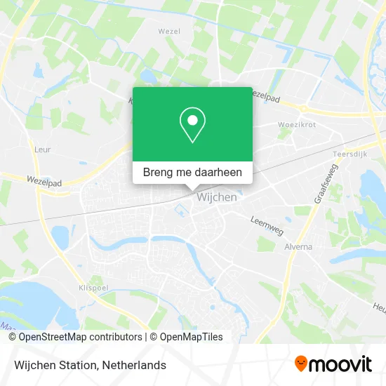 Wijchen Station kaart