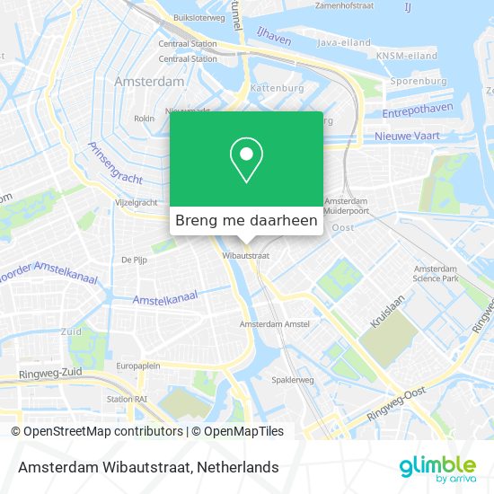 Amsterdam Wibautstraat kaart