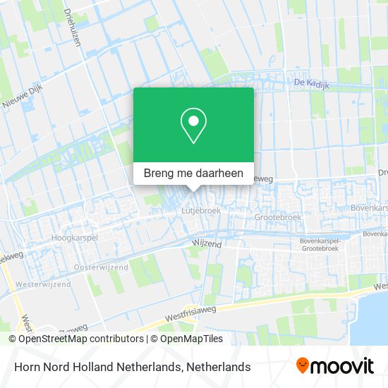 Horn Nord Holland Netherlands kaart