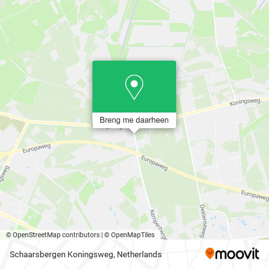 Schaarsbergen Koningsweg kaart