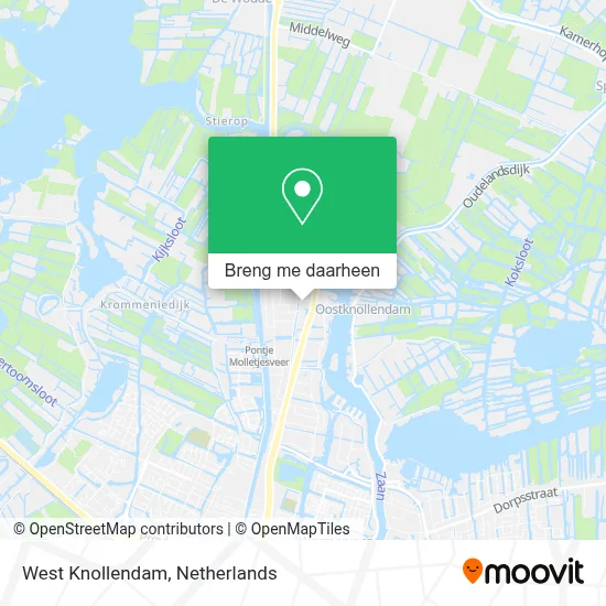 West Knollendam kaart