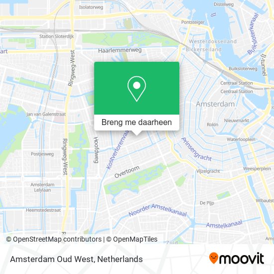 Amsterdam Oud West kaart