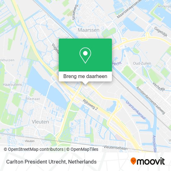 Carlton President Utrecht kaart