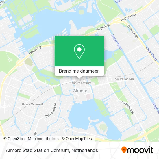 Almere Stad Station Centrum kaart