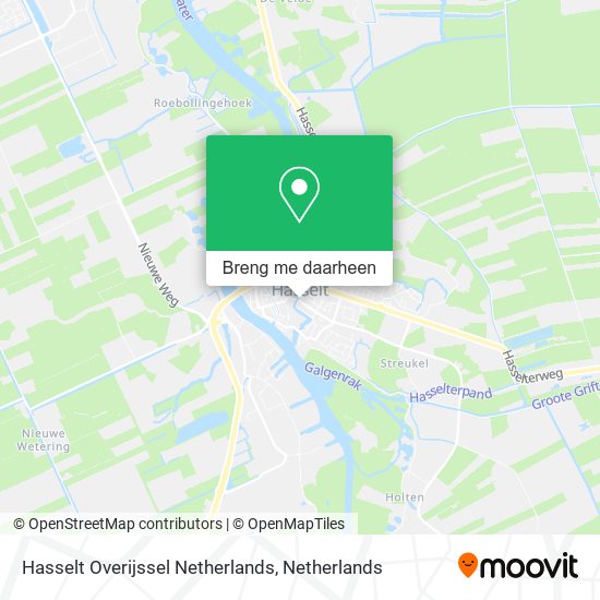 Hasselt Overijssel Netherlands kaart
