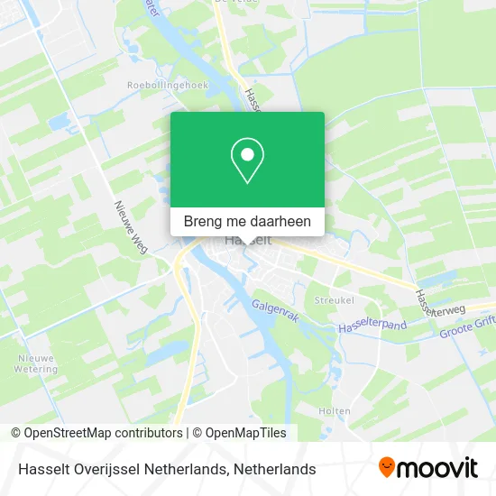 Hasselt Overijssel Netherlands kaart