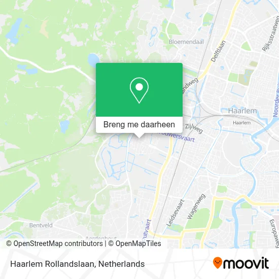 Haarlem Rollandslaan kaart