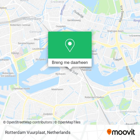 Rotterdam Vuurplaat kaart