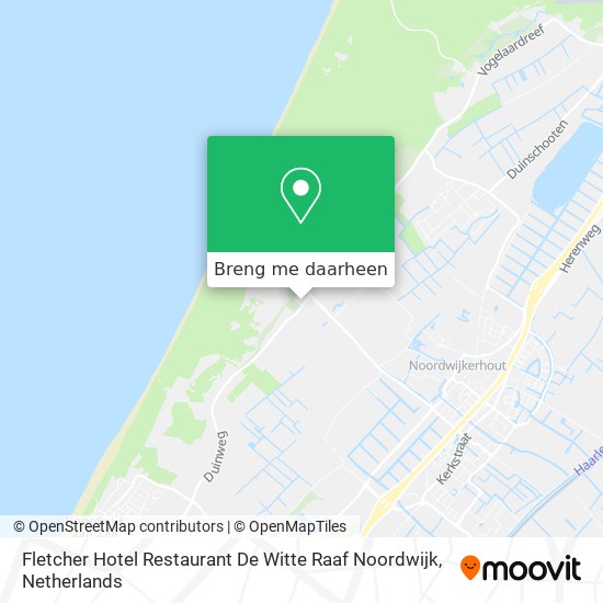 Fletcher Hotel Restaurant De Witte Raaf Noordwijk kaart