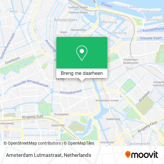 Amsterdam Lutmastraat kaart