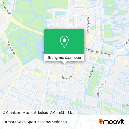 Amstelveen Sportlaan kaart
