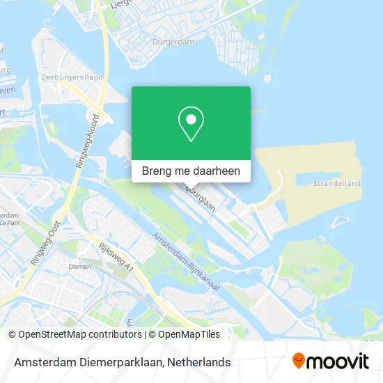 Amsterdam Diemerparklaan kaart