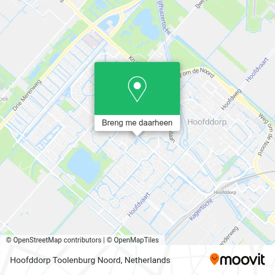 Hoofddorp Toolenburg Noord kaart