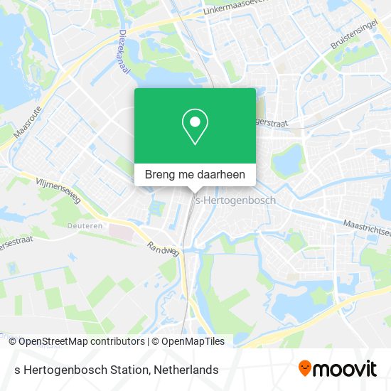 s Hertogenbosch Station kaart