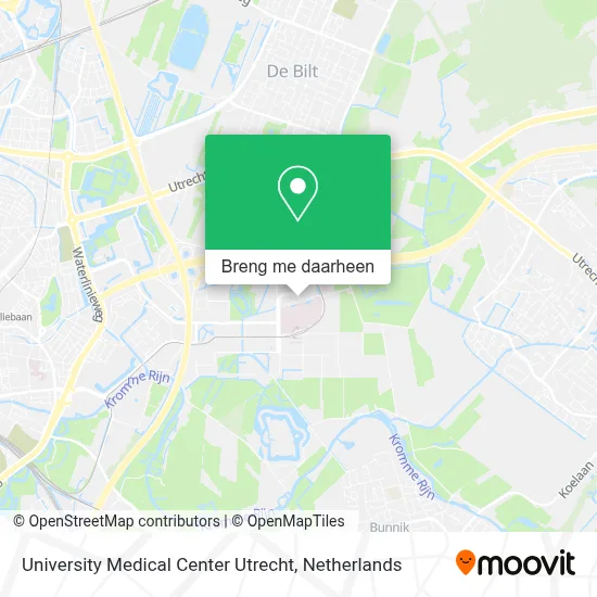 University Medical Center Utrecht kaart