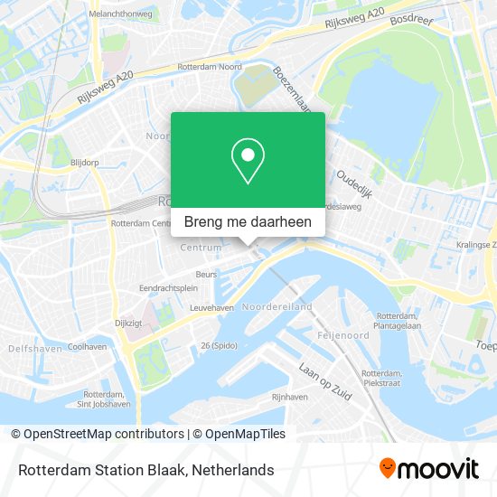Rotterdam Station Blaak kaart
