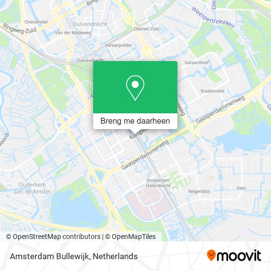 Amsterdam Bullewijk kaart