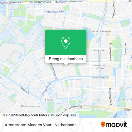 Amsterdam Meer en Vaart kaart