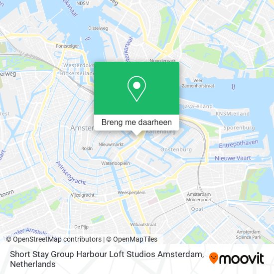 Short Stay Group Harbour Loft Studios Amsterdam kaart