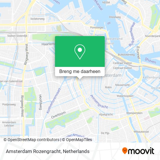 Amsterdam Rozengracht kaart