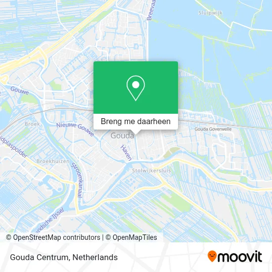 Gouda Centrum kaart