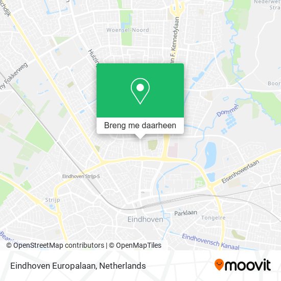Eindhoven Europalaan kaart
