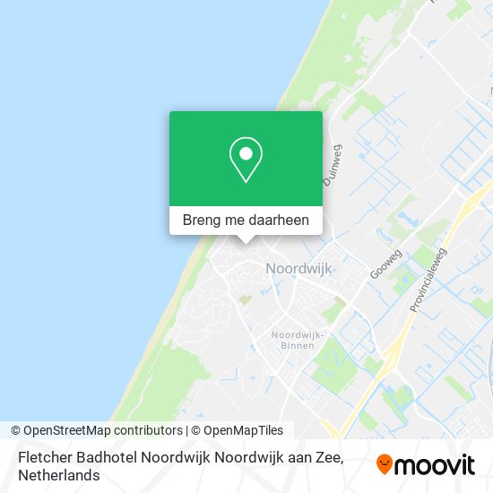 Fletcher Badhotel Noordwijk Noordwijk aan Zee kaart