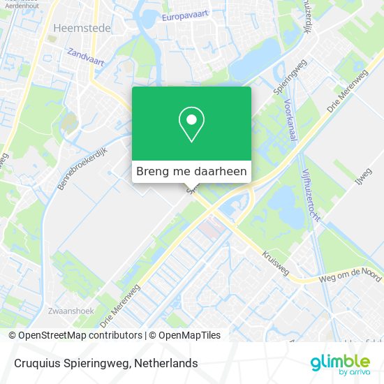 Cruquius Spieringweg kaart