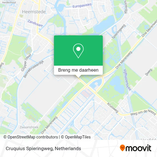 Cruquius Spieringweg kaart