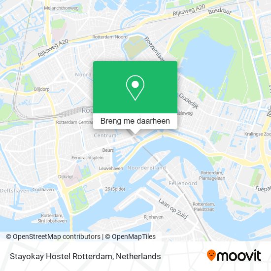 Stayokay Hostel Rotterdam kaart