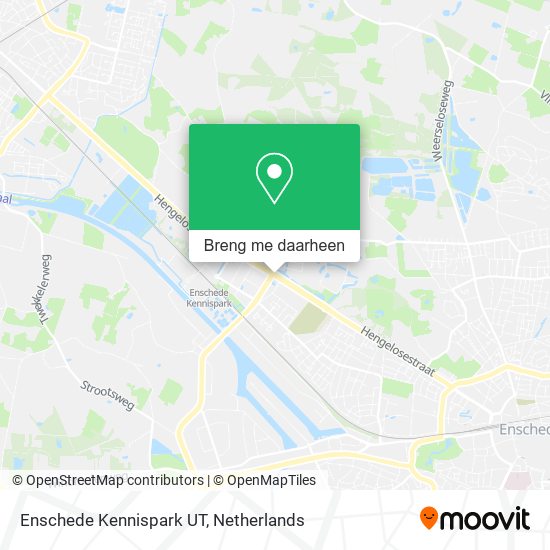 Enschede Kennispark UT kaart
